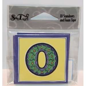  SanLori 10 Pack Letter O #D 207 Standouts With Foam Tape 