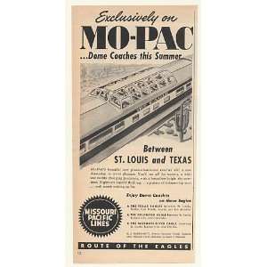  1952 MO PAC Missouri Pacific Lines Eagle Dome Train Print 