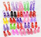 As Pic Lot 50pcs=25 Pair Barbie clothe Accessories sexy high heel 