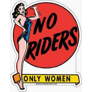  Fridgedoor No Riders Only Women Car Magnet Automotive