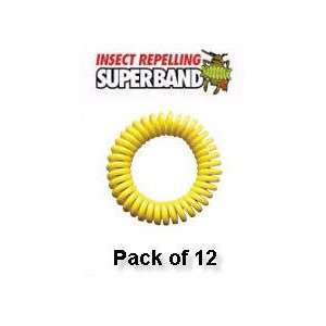   SuperBand Insect Repelling Wrist Band   12 Pack Patio, Lawn & Garden