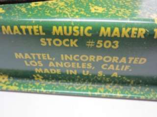 Mattel Farmer in Dell 1953 Music Maker Wind up TIN Toy  