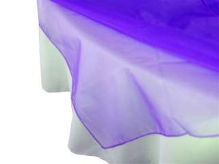 10 x ORGANZA square table overlay 90x90   23 COLORS  