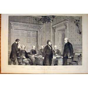 London Conference Foreign Office Portrait Print 1871