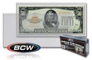 Deluxe Semi Rigid Regular Bill Note Currency Money Holder Protector 