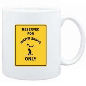  Mug White  RESERVED FOR Water Skiing ONLY  PARKING SIGN 