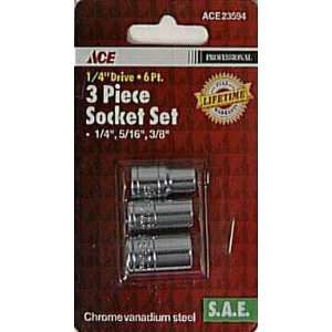  ACE SOCKETS 23594 SAE Socket Set 1/4DR Patio, Lawn 