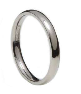 Classic Titanium Wedding Band Ring 3mm wide Sizes 4  14  