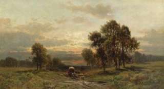 Sothebys New York, Arcade   Covered Wagon and Cattle in a Landscape