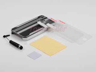   Cover for iPhone 4 4S + Free Screen Protector Films + Stylus Black