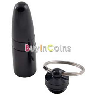 New Waterproof Aluminum Pill Box Case Bottle Holder Container Keychain 
