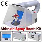 Airbrush Gun Paint Spray Booth Fan Hose Kit Odor Extractor Model Craft 