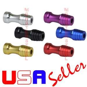  LOT 6 Color Aluminum Ribbed Contoured Tattoo Grips 3/4 