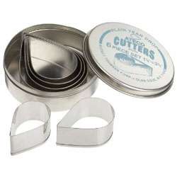Ateco Teardrop Cutters Stainless Steel 6 Pc. Set  