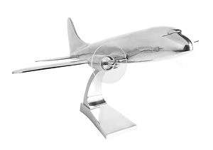Douglas 1930s DC 3 Aircraft Desktop Hand Cast Aluminum Model Airplane 