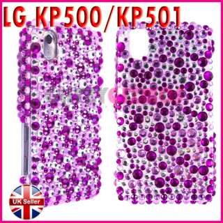DIAMOND BLING GLITTER CASE COVER FOR LG COOKIE KP500  