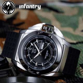   Army Rubber Mens INFANTRY Analogue Outdoor Sports Fashion Watch  