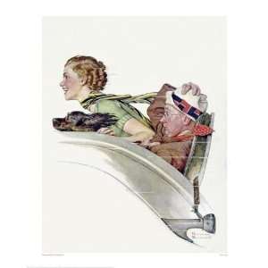  Norman Rockwell   Rumble Seat Giclee