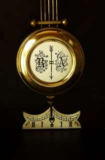 Antique Gustav Becker keyhole wall clock at 1910 RA pendulum  