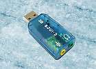 USB 2.0 to 3D AUDIO SOUND CARD EXTERNAL ADAPTER VIRTUAL 5.1 CH MIC 