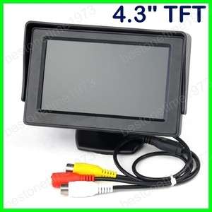 TFT LCD Color Camera Monitor Car Reverse Rear view DVD VCR System 