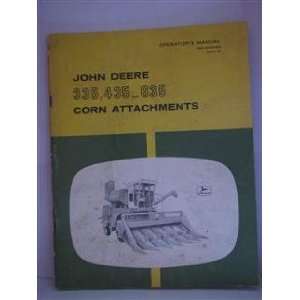  john deere 335, 435 and 635 corn attachments operators manual john 