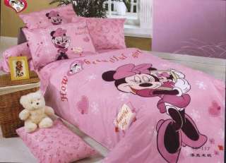 DISNEY MINNIE MOUSE BED SHEET single full twin 3pc set  
