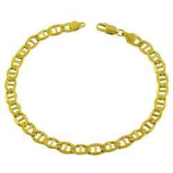 14k Yellow Gold 8.5 inch Classic Mariner Link Bracelet  