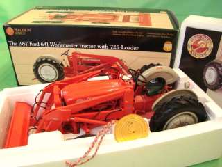1957 FORD 641 WORKMASTER TRACTOR w/ 725 LOADER Ertl PRECISION 116 