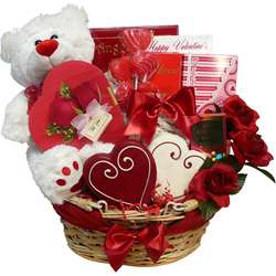   of Appreciation Valentines Treasures Teddy Bear Gourmet Gift Basket