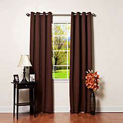 Solid Grommet Top Thermal Insulated 108 inch Blackout Curtains 