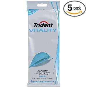 Trident Vitality Awaken 3PK, 27 Count (Pack of 5)  Grocery 