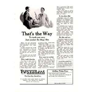   Pepsodent Thats The Way To Teeth You Envy Original Vintage Print Ad