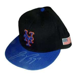 Jose Reyes New York Mets Autographed Game Issued Hat  