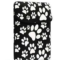 Dog Paw iPad Black Sleeve Case  