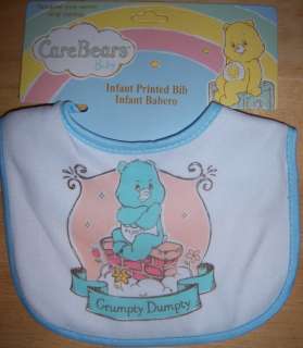 Care Bears Baby Bib, Funshine, Love A Lot, Bed Time, Baby Shower 