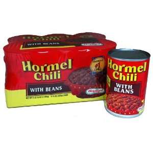 Hormel Chili with Beans   6/15 oz. cans   CASE PACK OF 2  