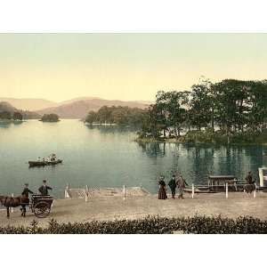  Vintage Travel Poster   Windermere Bowness from Ferry 