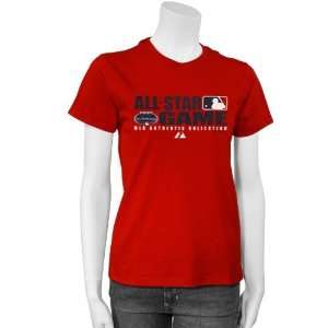  Majestic 2008 MLB All Star Game Red Ladies Team Pride T 