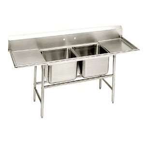Advance Tabco T9 22 40 18RL Two Compartment Stainless Steel Commercial 