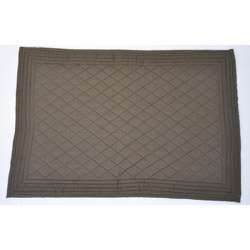 Brown Diamond Quilted Placemats (Set of 4)  