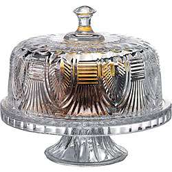 Shannon Crystal domed Cake Plate/ Punch Bowl  