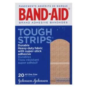  Band Aid Tough Strips Bandages, 20 ct Health & Personal 