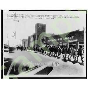  1965 Selma, Alabama demonstration outside courthouse