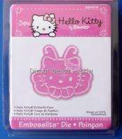 New SIZZIX Embosslits Die HELLO KITTY BUTTERFLY FACE  