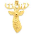 14K Gold Buck Moose Stag Charm Pendant animal 4.9g items in 14kshops 
