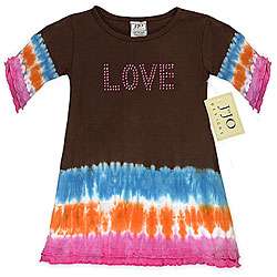JoJo Designs Baby Girls Love Tie dye Dress  