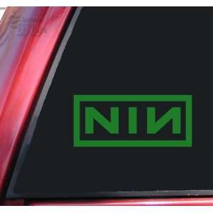  Nine Inch Nails Vinyl Decal Sticker   Green Automotive