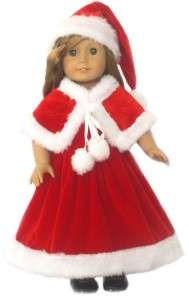   Clothes outfit suit for 18 american girl Xmas Costume K4D  