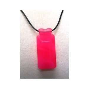 Chewable Jewels Rectangle Necklace (Pink)
